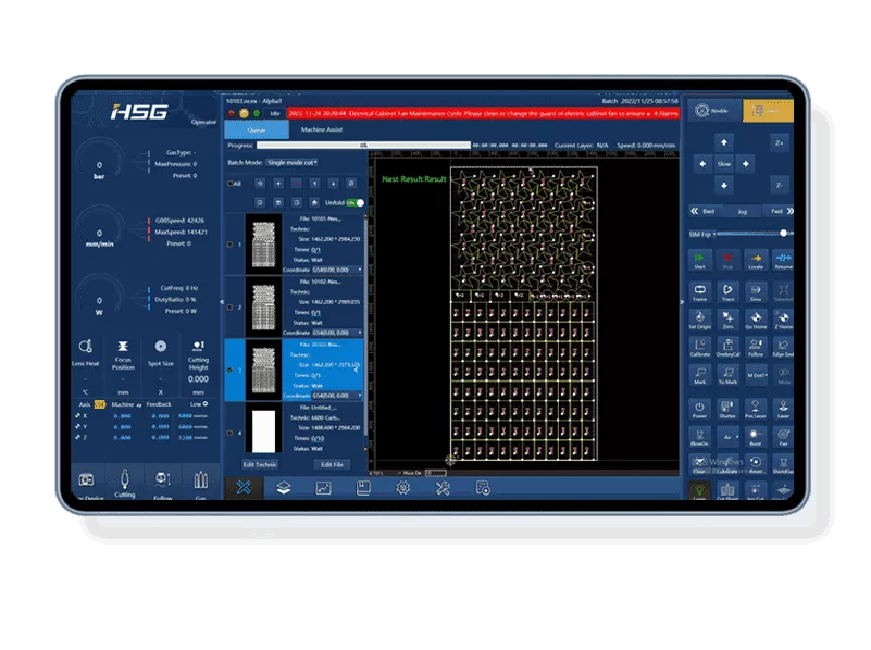 HSG laser cutting machine fully-protective structure